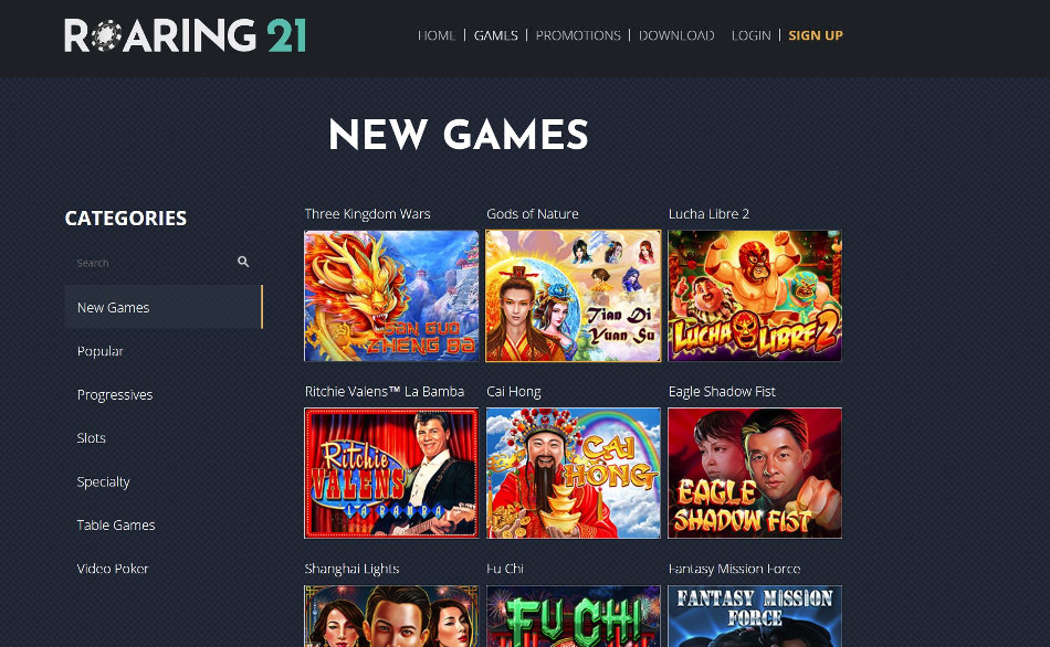 roaring 21 games