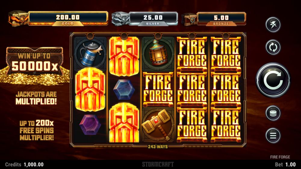 fire forge slot by microgaming