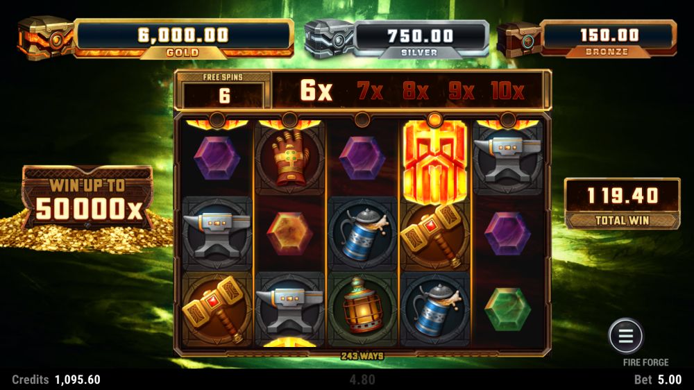 fire forge slot by microgaming