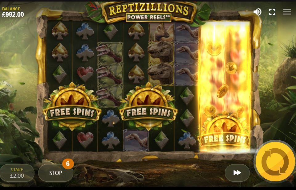 Reptizillions Power Reels slot by red tiger gaming