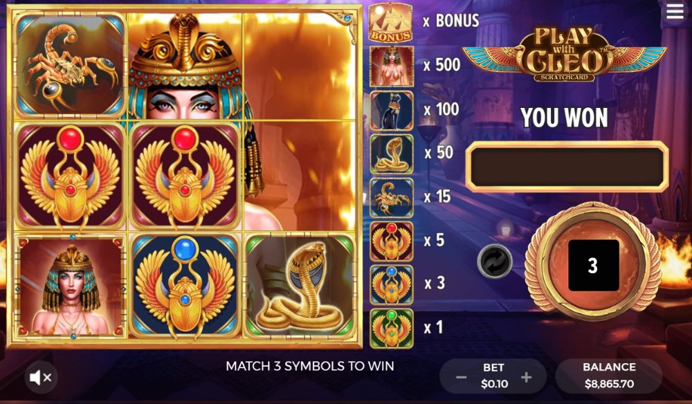 play with cleo slot