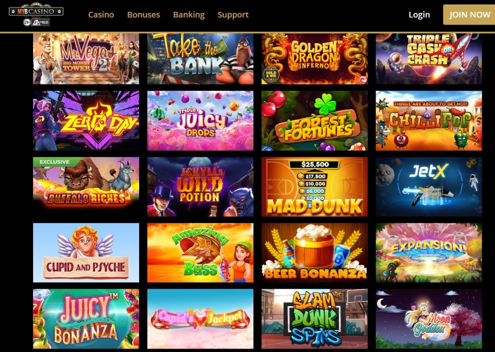 myb casino slots games