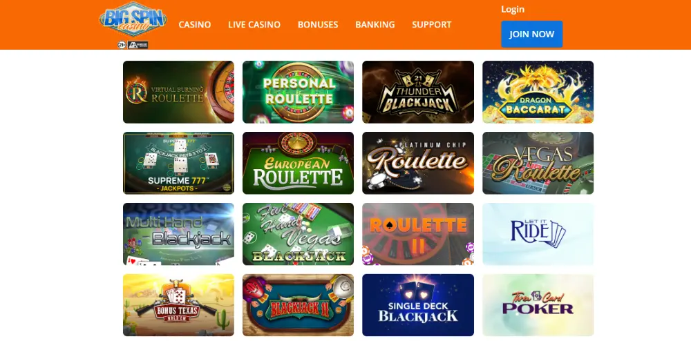 bigspin casino website