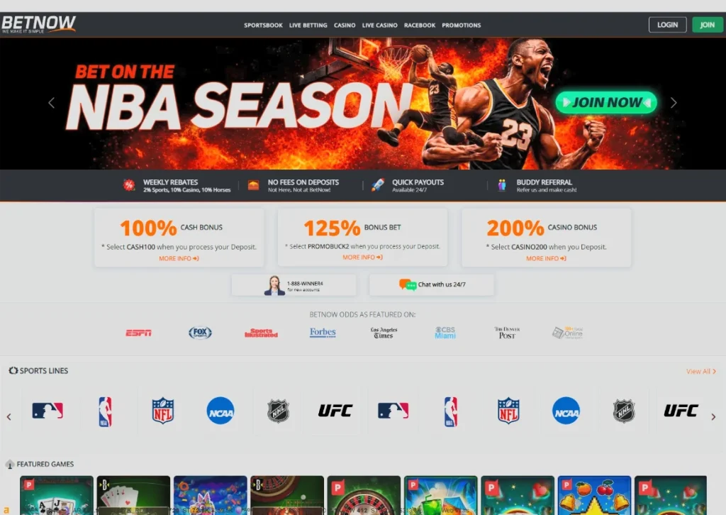BetNow home page on desktop and phone