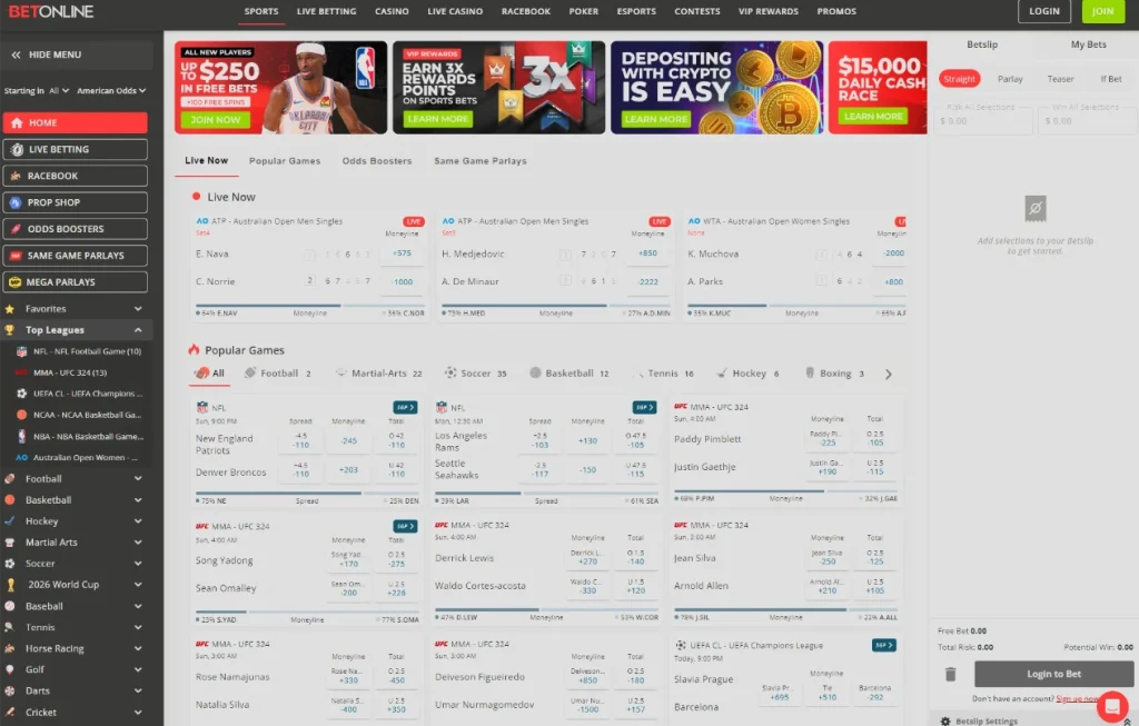 BetOnline sportsbook