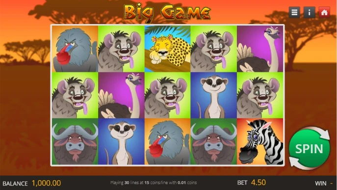 Big Game Spin 16 Slot