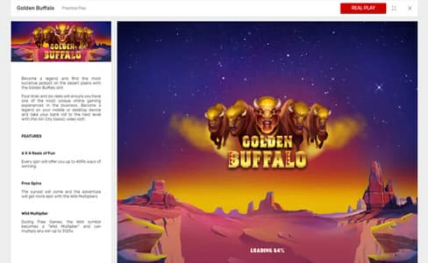 bovada golden buffalo