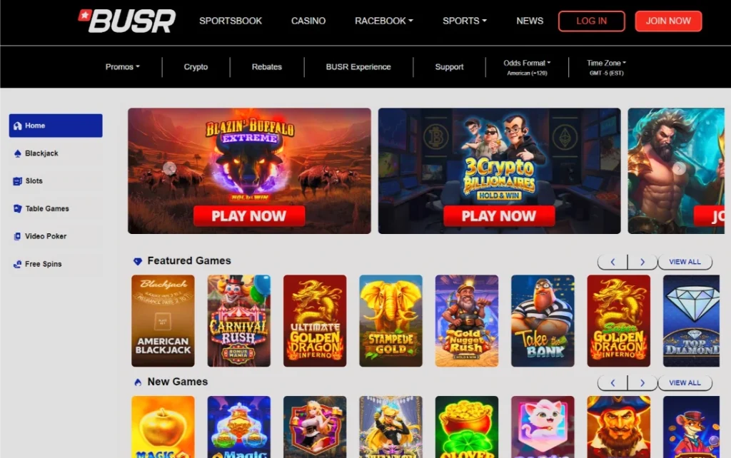 BUSR casino lobby