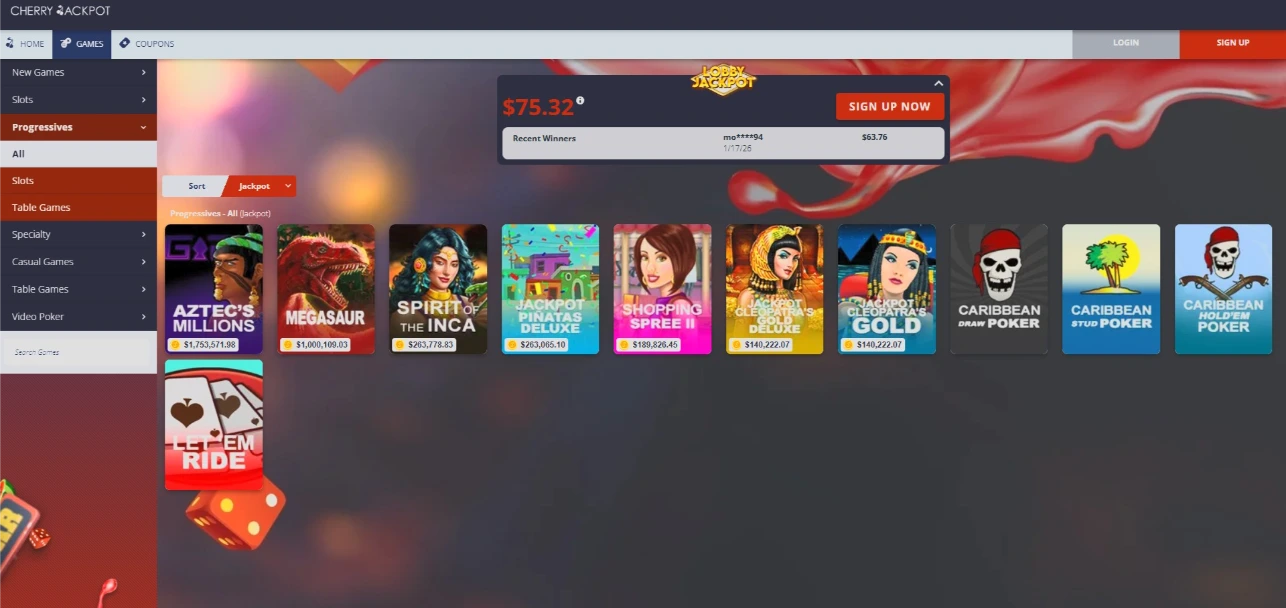 Cherry Jackpot RTG Slots