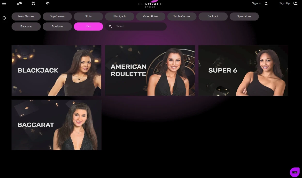 El Royale Live Dealer
