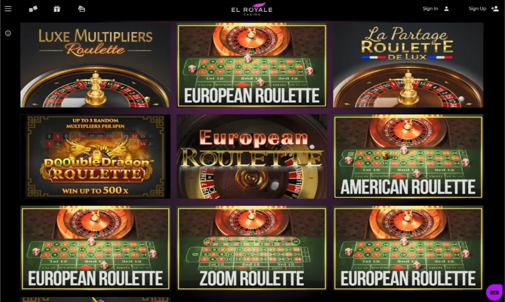 El Royale roulette games