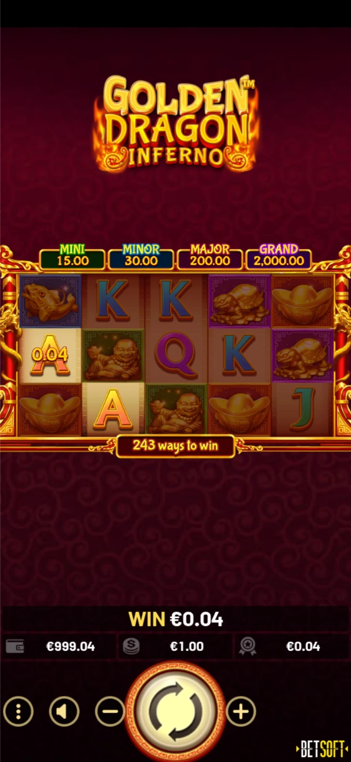 golden dragon inferno mobile scrn