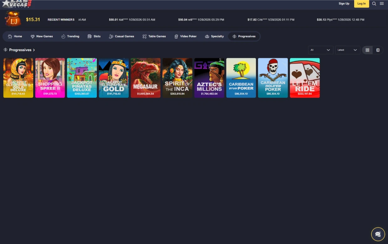 Las Vegas USA Jackpots