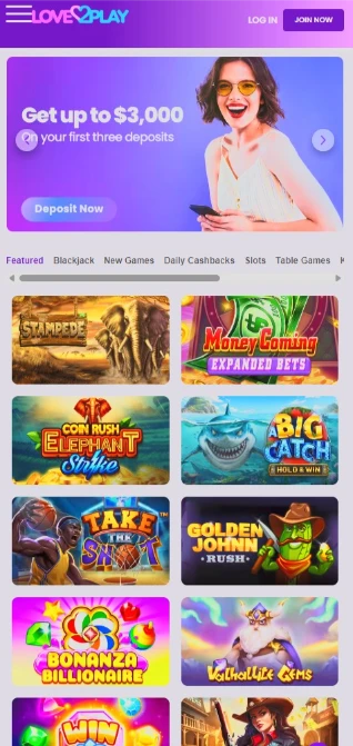 Love2Play Mobile Casino App