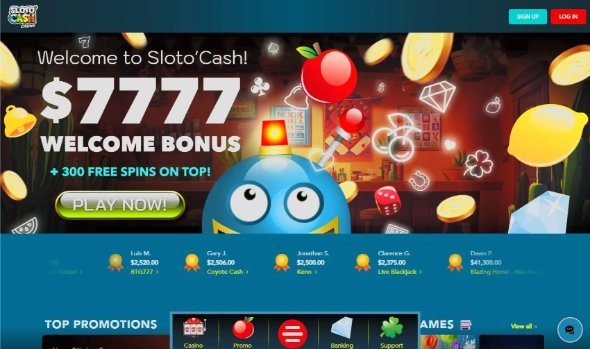 Sloto'Cash New Interface 2026