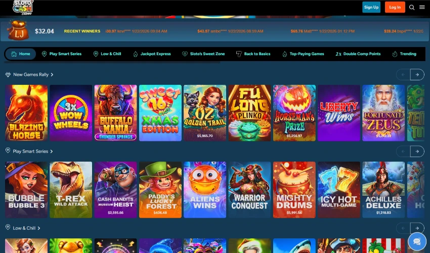 Sloto'Cash Slots Lobby