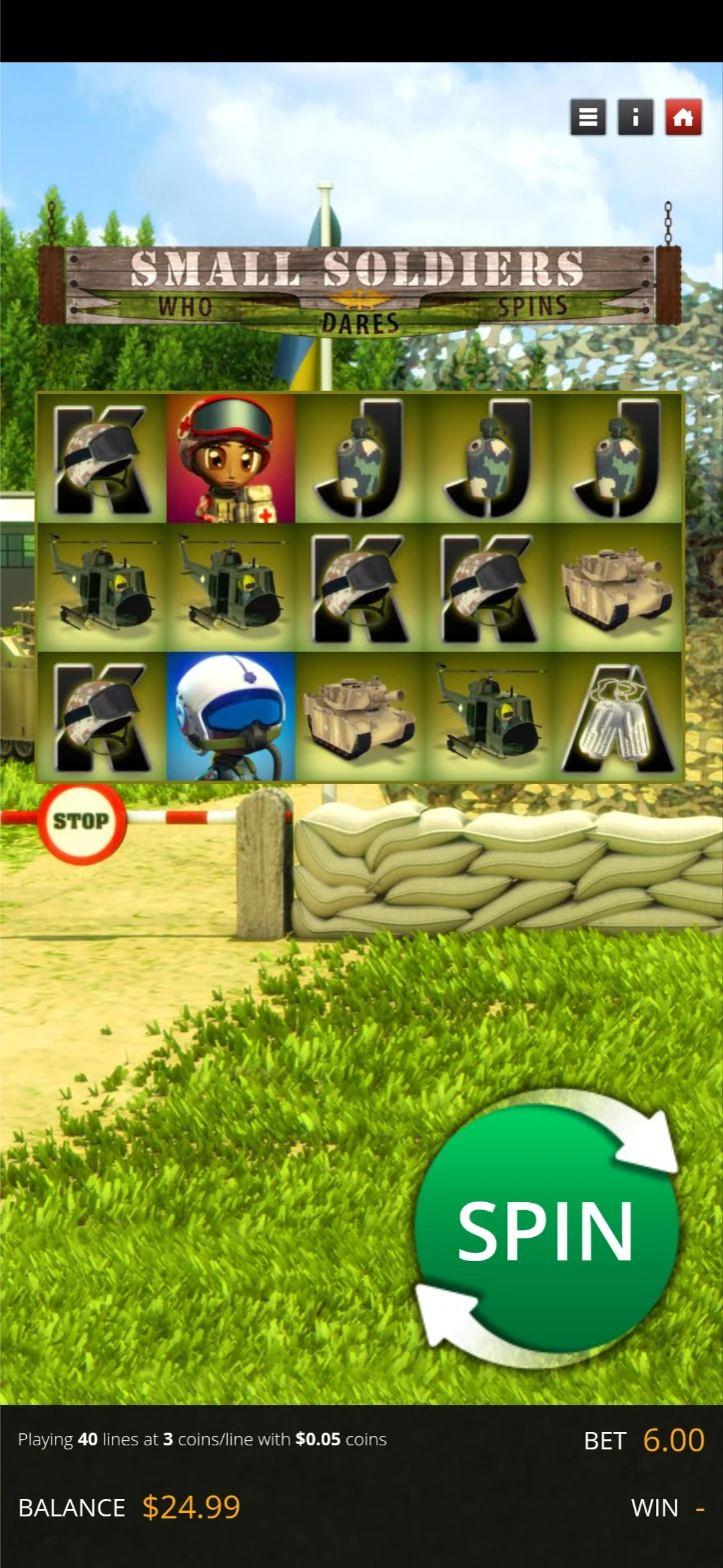 Small Soldiers Slot on Galaxy S25