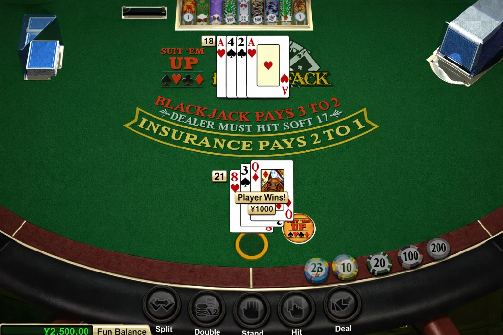 suit em up blackjack