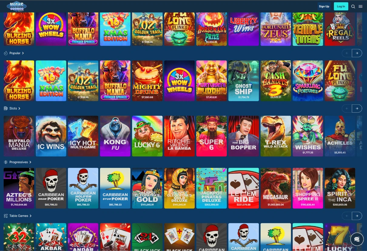 Vegas Casino Online Slot Selection