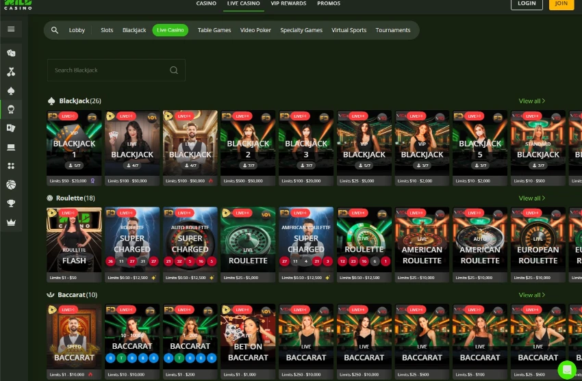 Wild Casino Live Studios