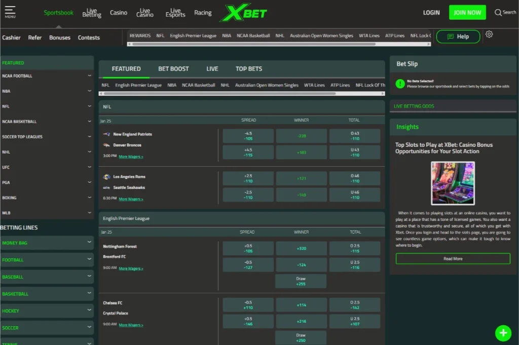 XBet sportsbook