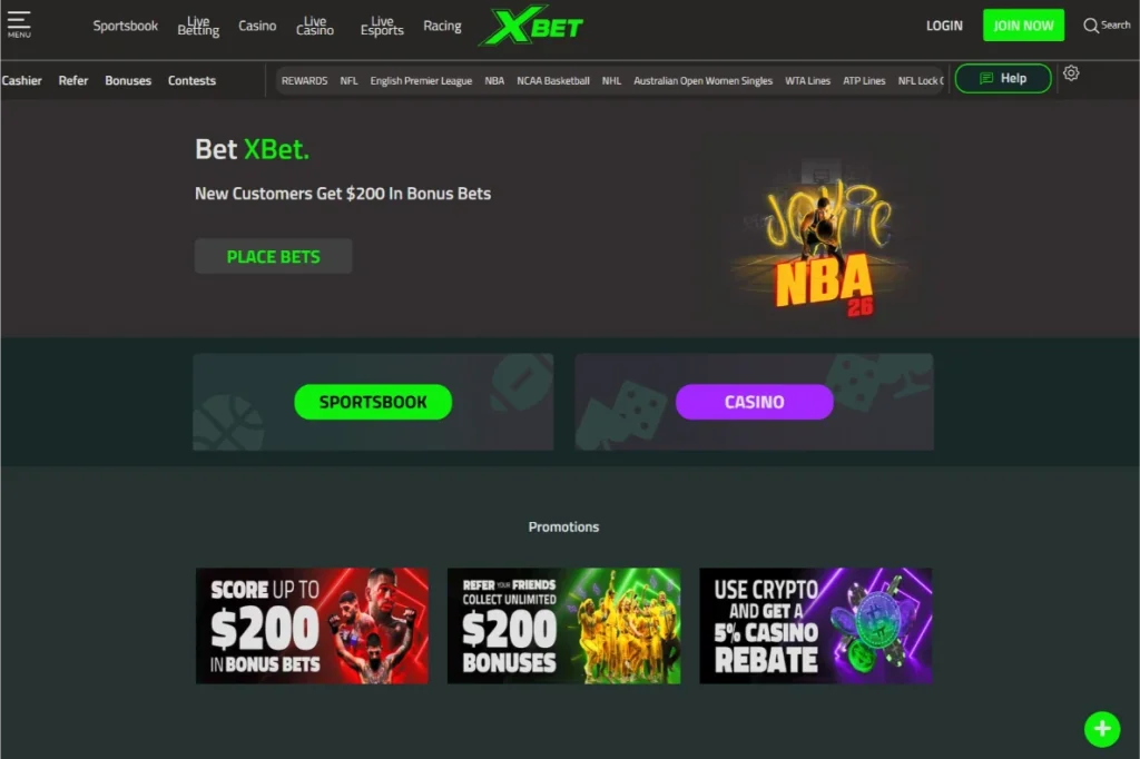 XBet home page on desktop and phone
